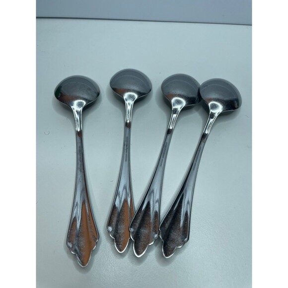 4 Reed & Barton SARAJEVO Stainless  Place/Oval Soup Spoons Select Flatware 7 1/8 - Picture 4 of 7